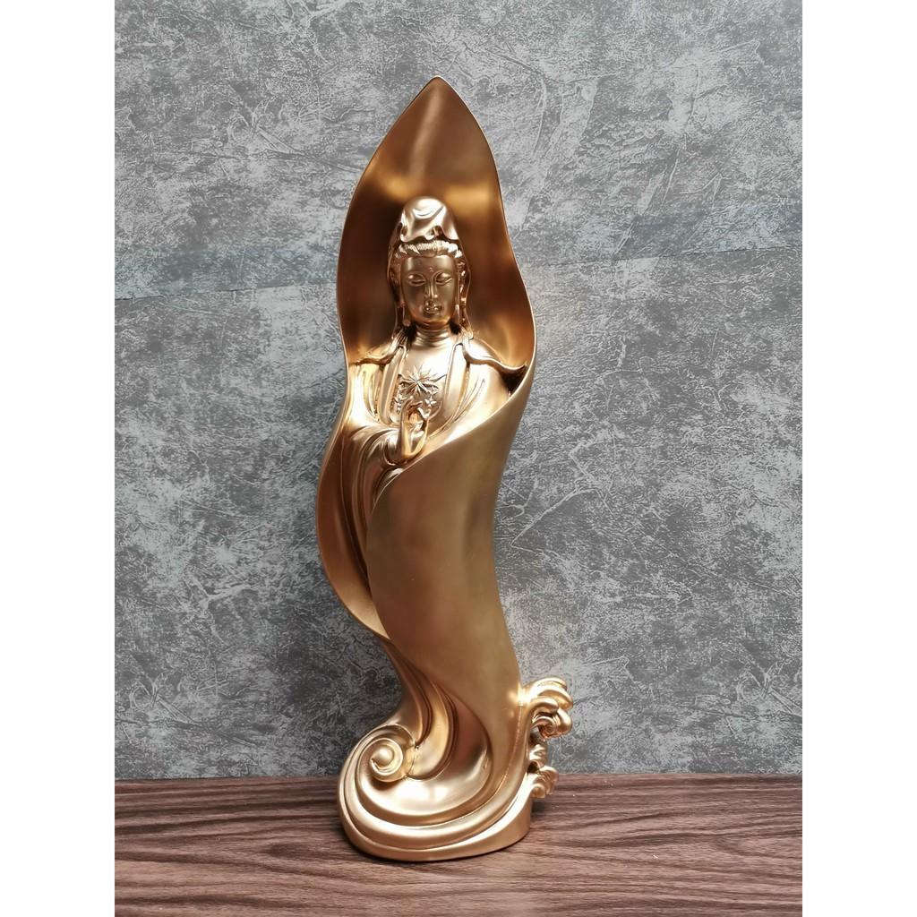 Tượng Mẹ Quan Âm cao 46cm trang trí nội thất nhà cửa- phong thủy- thờ cúng