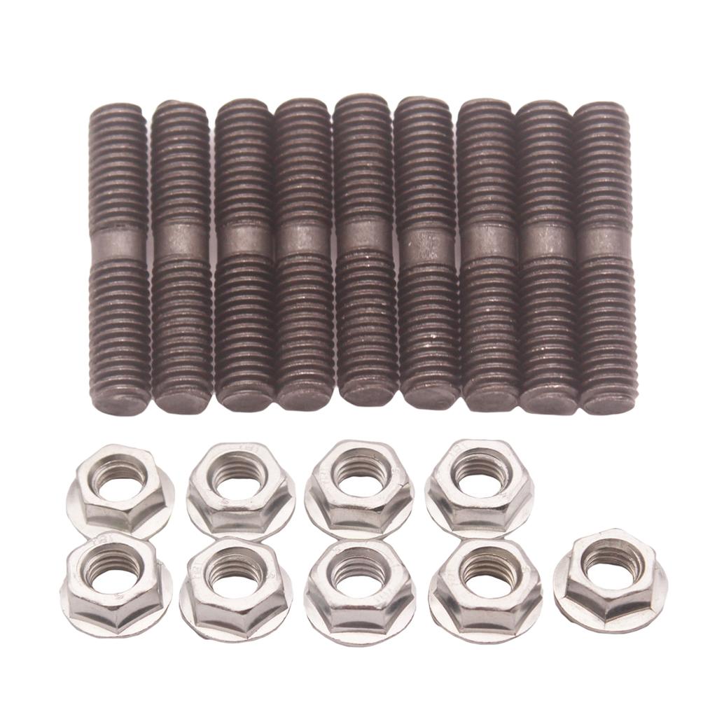 9 X Turbo Studs +Lock Nut for  S13 S14 S15 CA18 Garrett T2 T25 T28 Tu