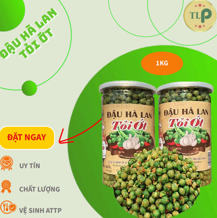 ĐẬU HÀ LAN SẤY TỎI ỚT TLP