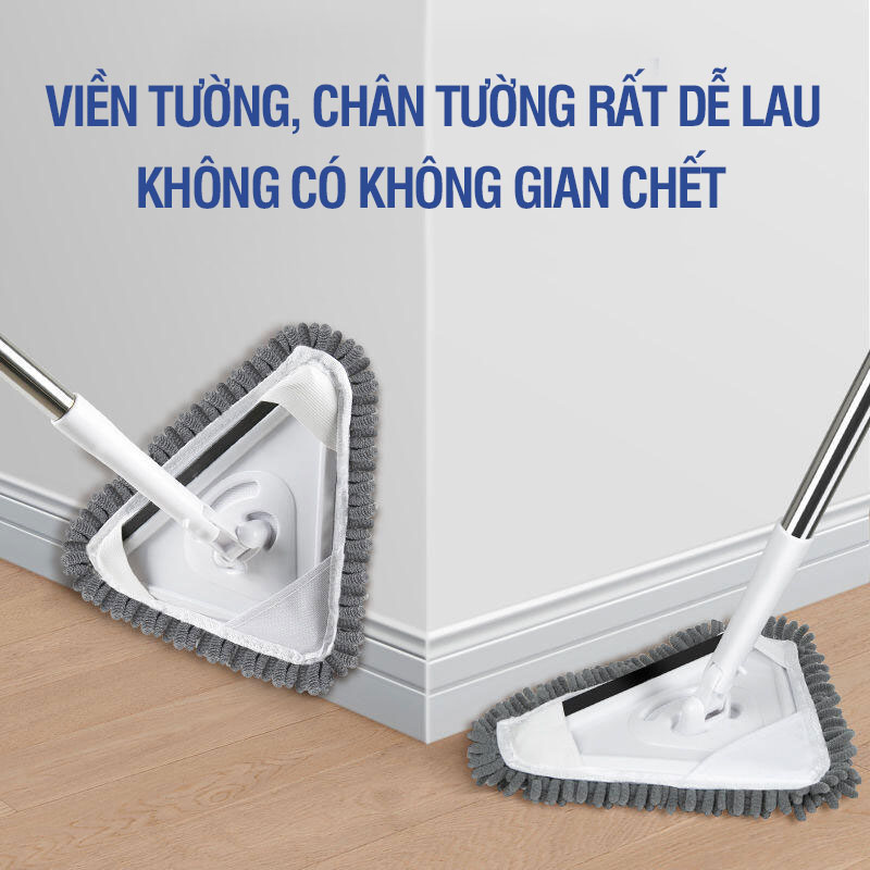 Cây lau trần nhà, chổi quét trần nhà đa năng hình tam giác - Kitimop A3