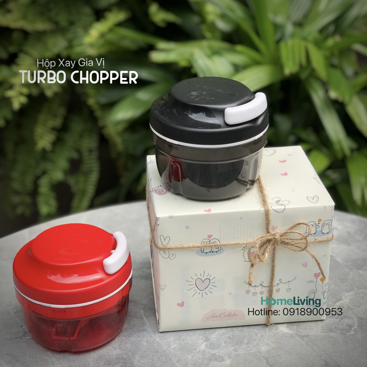 Bộ Dụng Cụ Xay Thực Phẩm Tupperware Turbo Chopper