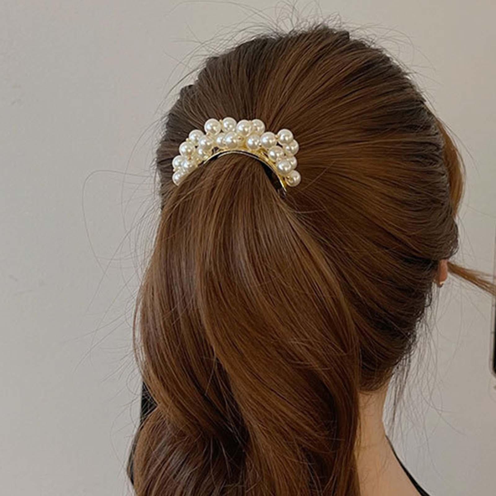 Elegant Pearl Hair Clip for Women Hairpins Accessories Girls Bridal Clips
