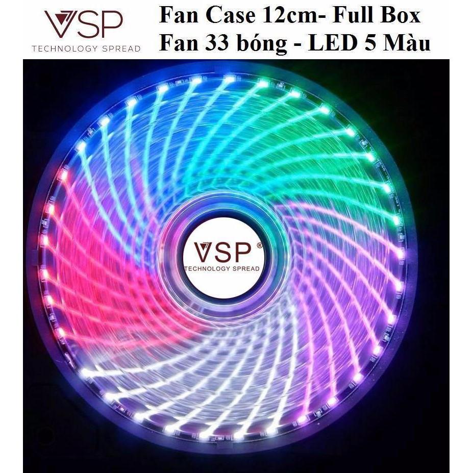 Fan Case 12cm-33 Bóng -LED 5 MÀU - Full Box