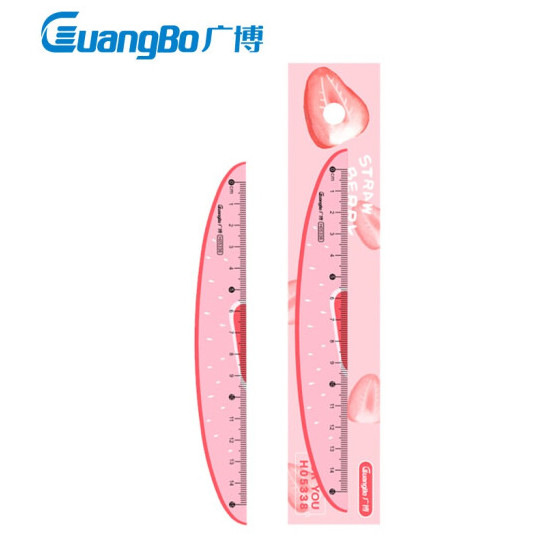 Bộ 2 cây H05338 Thước kẻ 15cm Guangbo (Giao màu ngẫu nhiên)