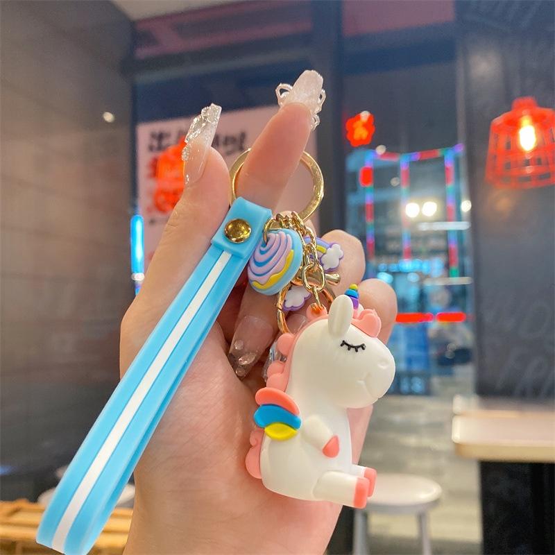 Móc khóa kỳ lân unicorn cao cấp đẹp cute hình thú dễ thương phụ kiện túi xách MK1 - Rockcow