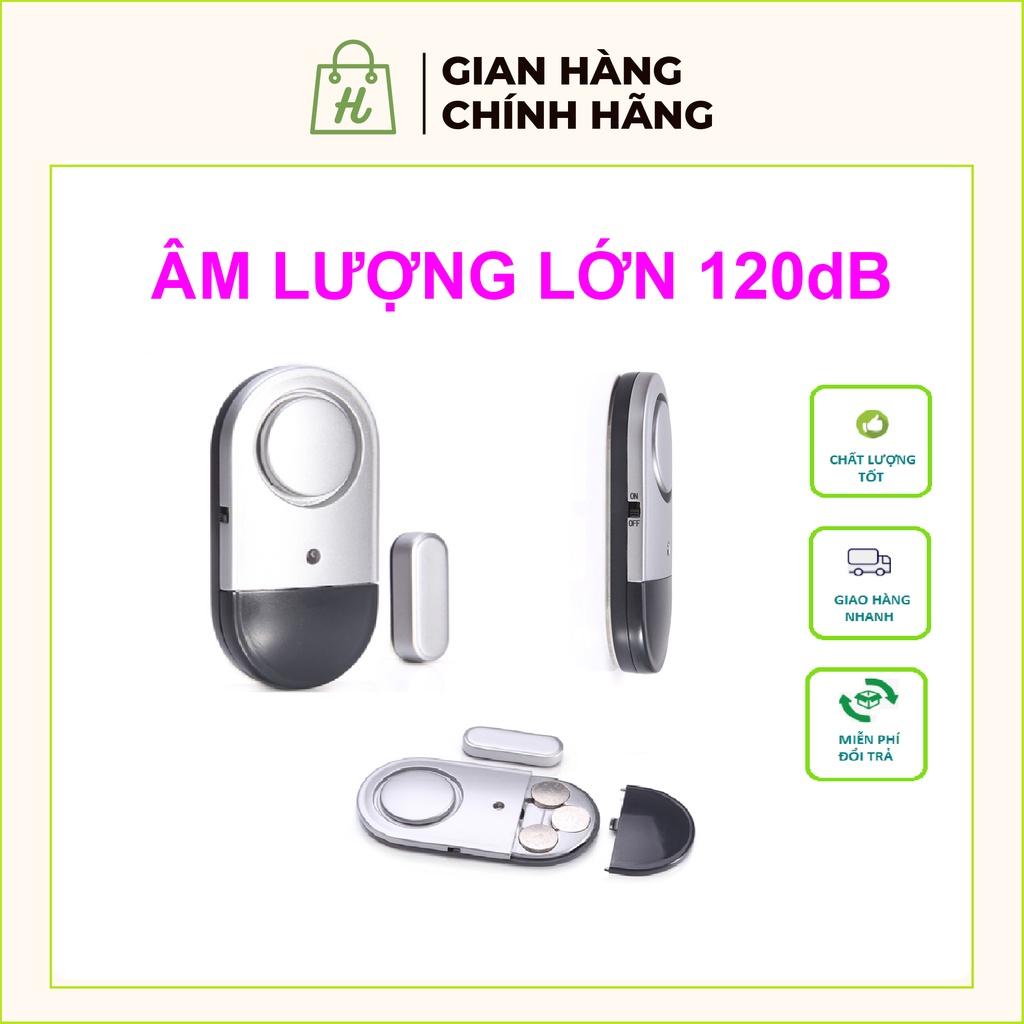 Chuông báo động từ tính không dây chống trộm kêu siêu to 120db Chuông chống trộm báo động mở cửa