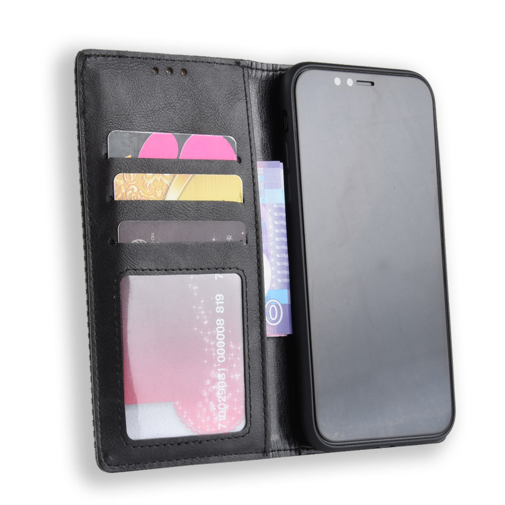 Bao da dạng ví, nam châm dành cho iPhone Xr Luxury Leather Case - Hàng nhập khẩu