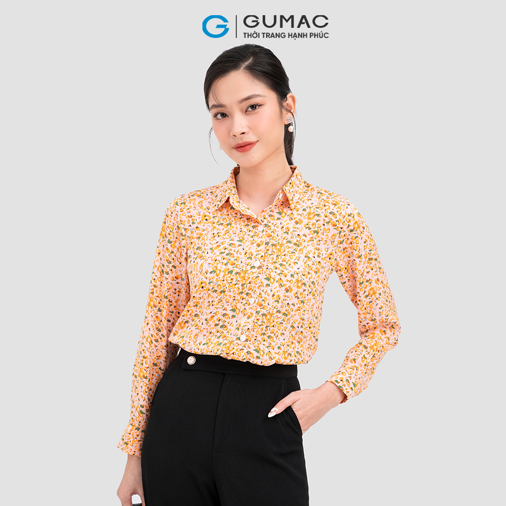 Áo sơ mi GUMAC AC11058 họa tiết hoa nhí nhiều màu