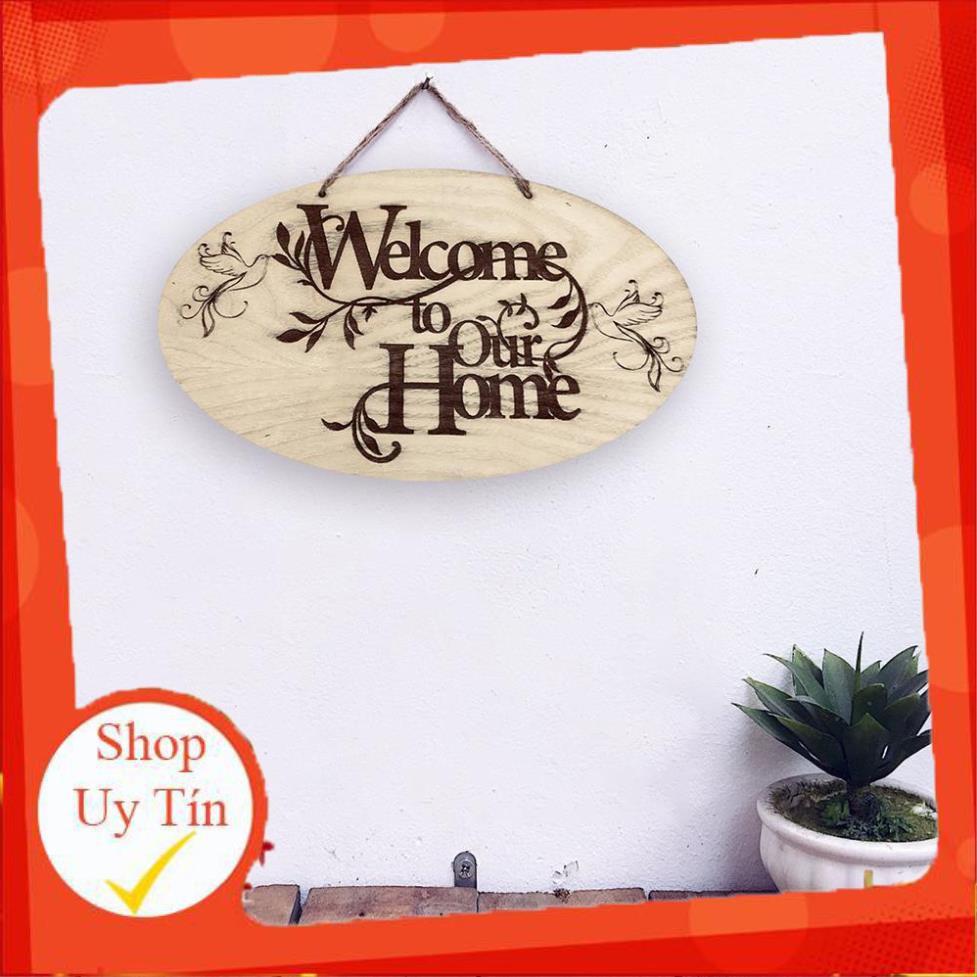 Bảng Gỗ Welcome  Bàng gỗ DIY