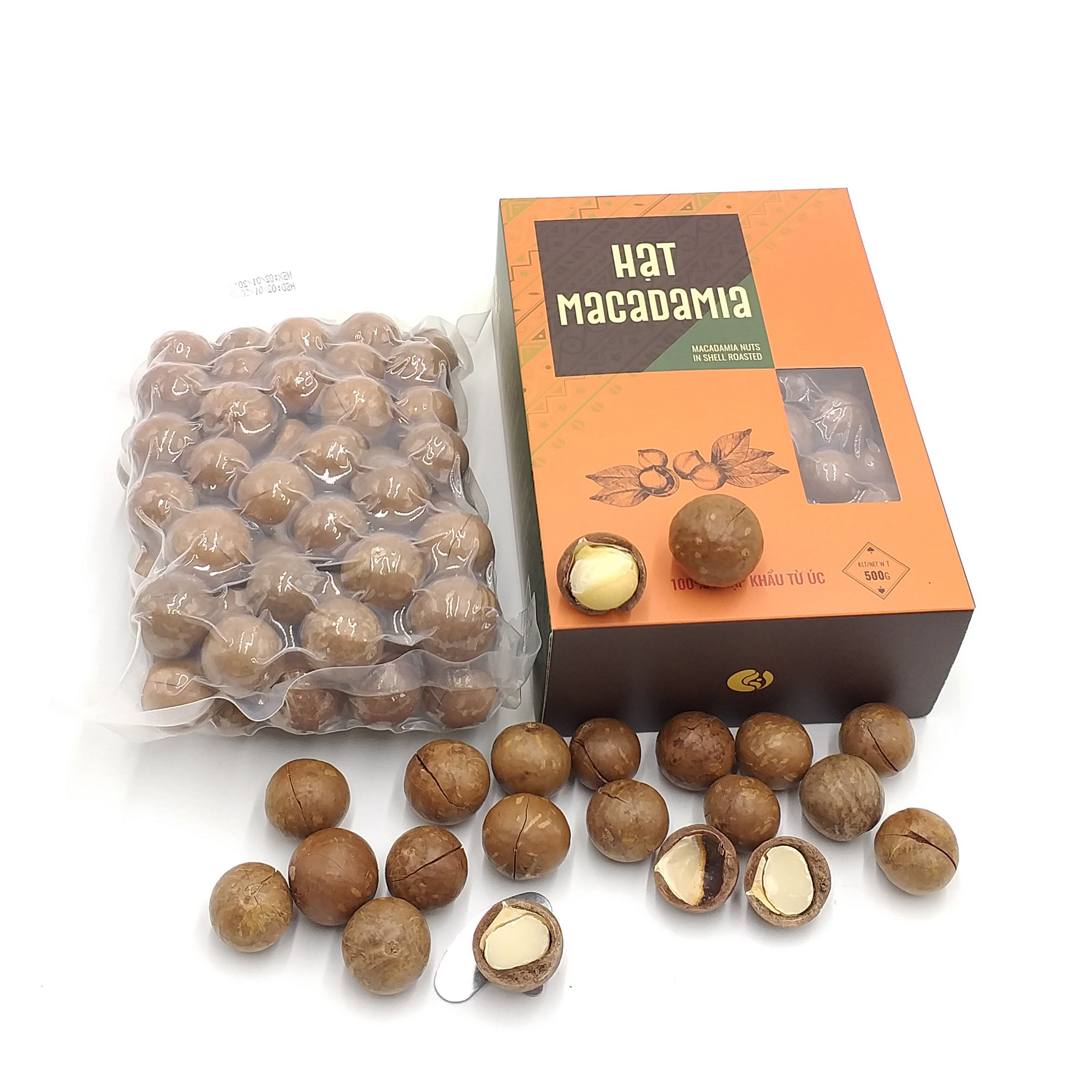 HẠT MACCA ÚC NỨT VỎ LOẠI 1 - HỘP 500G