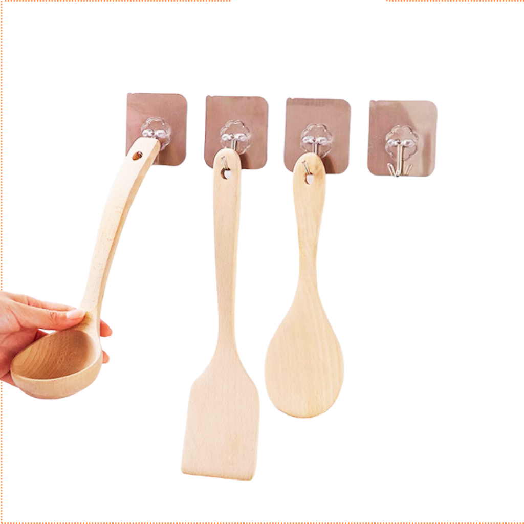 Móc Dán Tường ,Treo Đồ Trong Suốt Siêu Dính, Chịu Lực Tốt