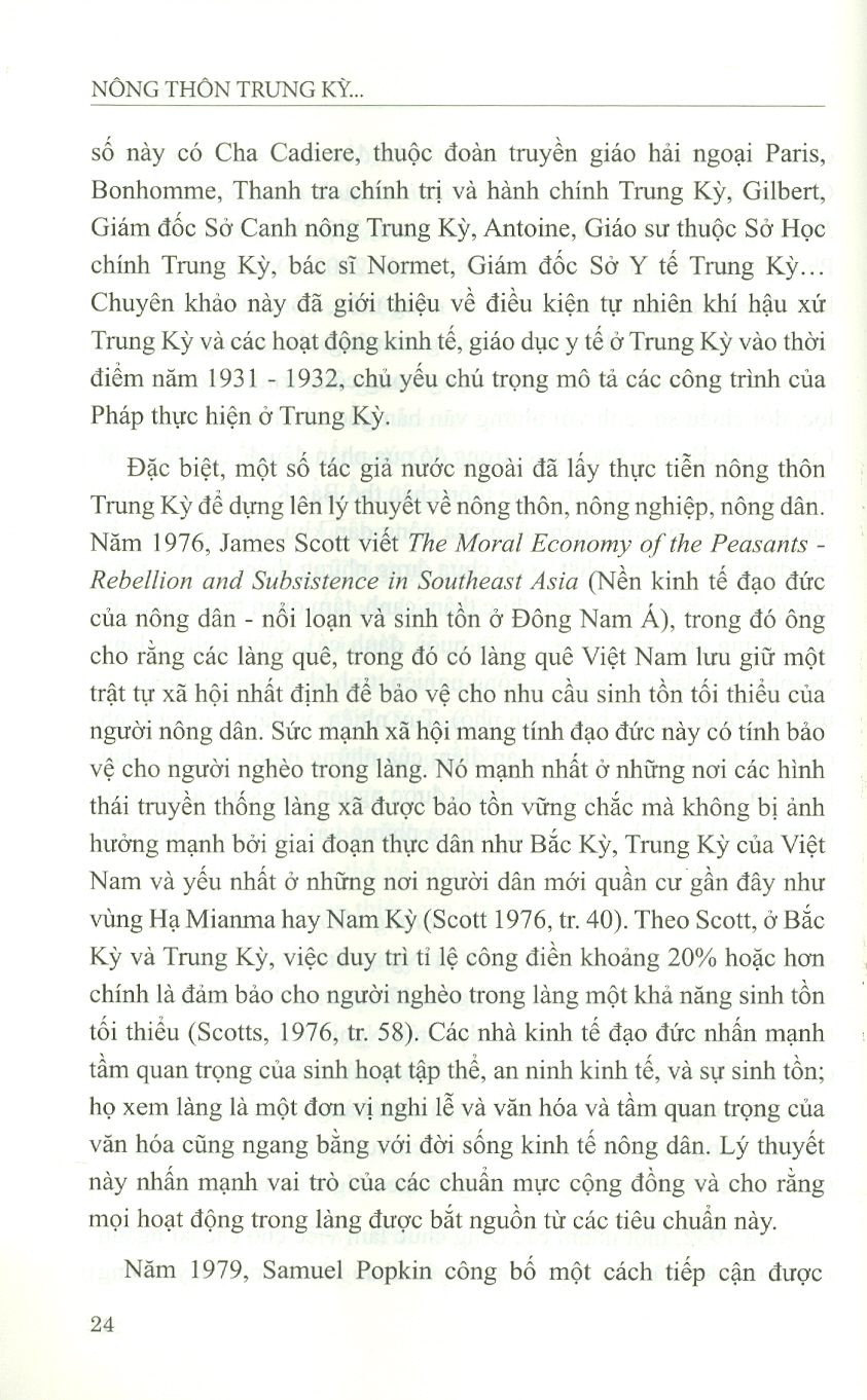 Nông Thôn Trung Kỳ Từ Năm 1858 Đến Năm 1945 (Sách Chuyên Khảo)