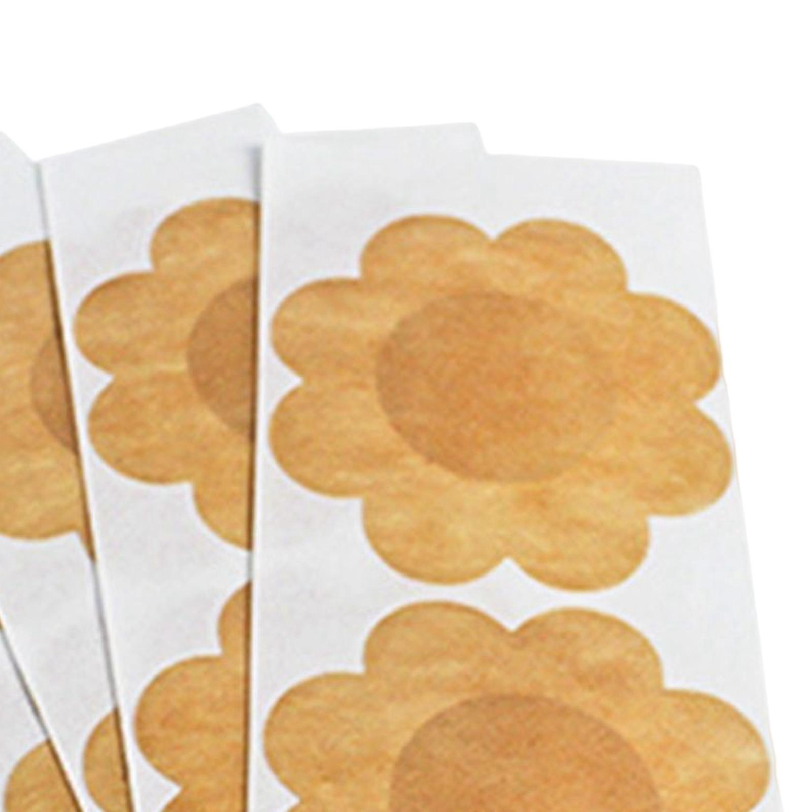 20 Pieces Nipples Cover  Pasties Disposable Pad for Anniversary Khaki