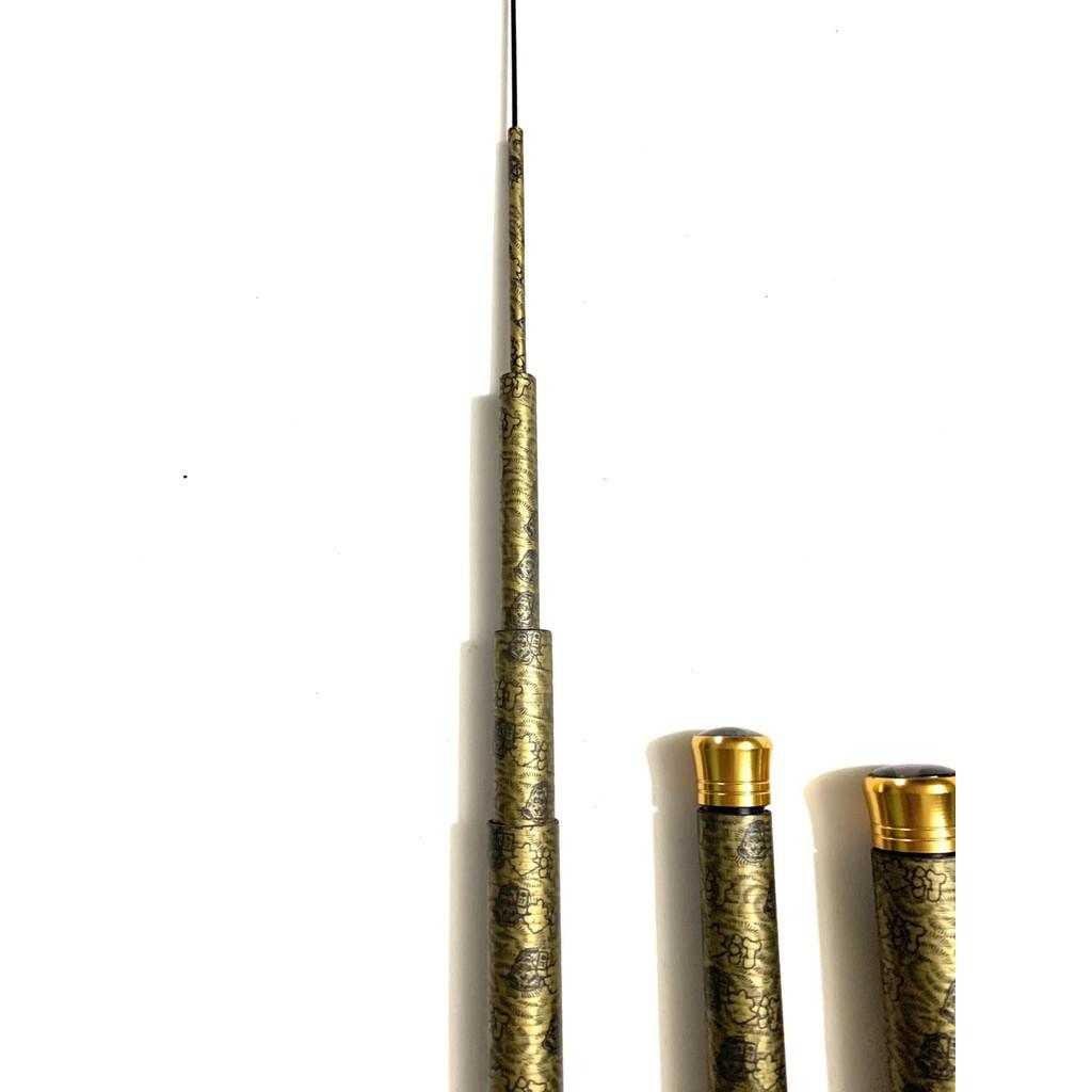 CẦN CÂU ĐƠN DAIWA 5H MÀU VÀNG HOA ( TẶNG THÊM 1 NGỌN 8H SƠ CUA ) ( TẶNG TRỤC+LƯỠI+PHAO NANO ) CẦN CACBON XOẮN NHẸ