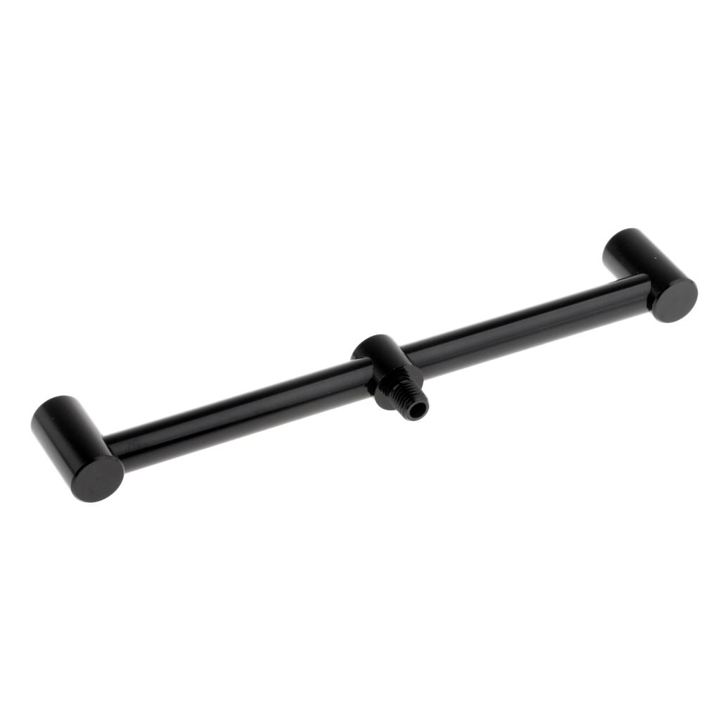 Carp Fishing Buzz Bar Rod Pod Holder Buzzer Bar for 2 Rods Black 20cm