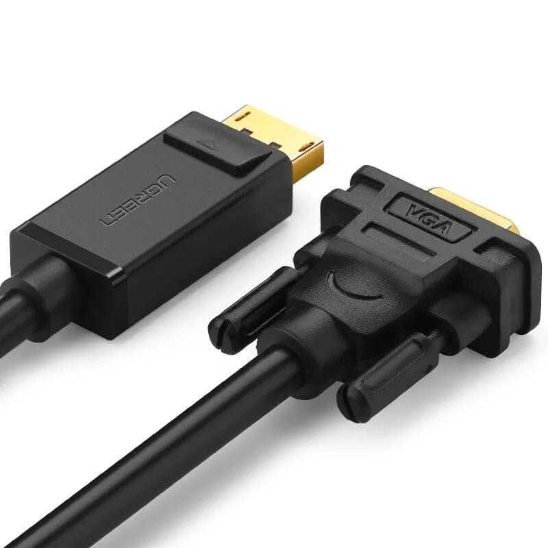 Ugreen UG10247DP105TK 1.5M màu Đen Cáp chuyển đổi DP sang VGA Hỗ trợ độ phân giải Full HD 1080P - HÀNG CHÍNH HÃNG