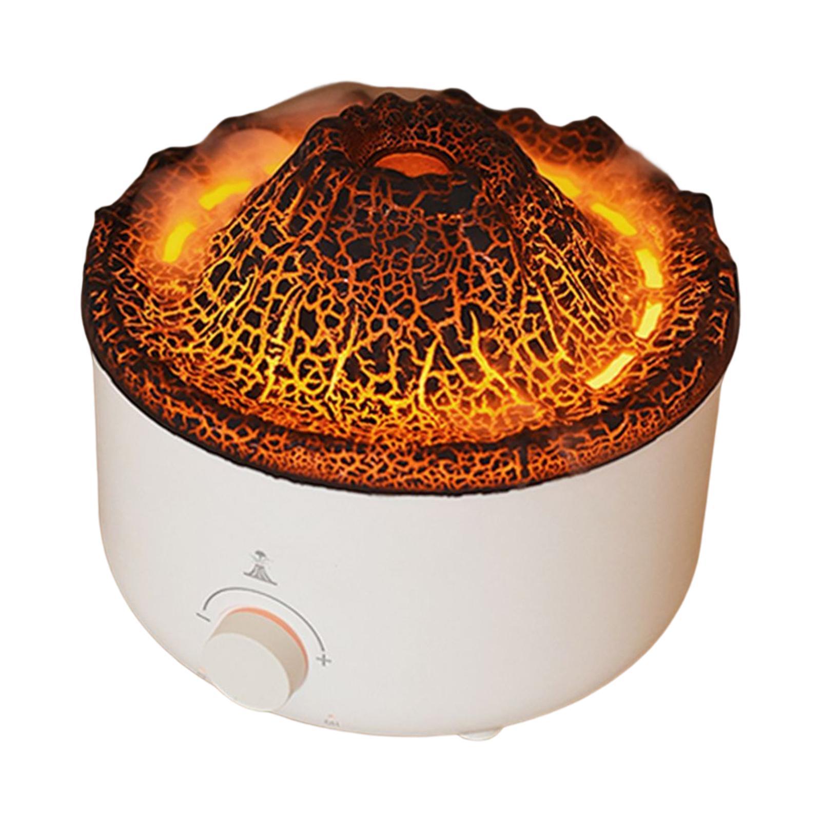 Air Humidifier Fragrance with Flame Lamp Essential Diffuser for Car Nursery