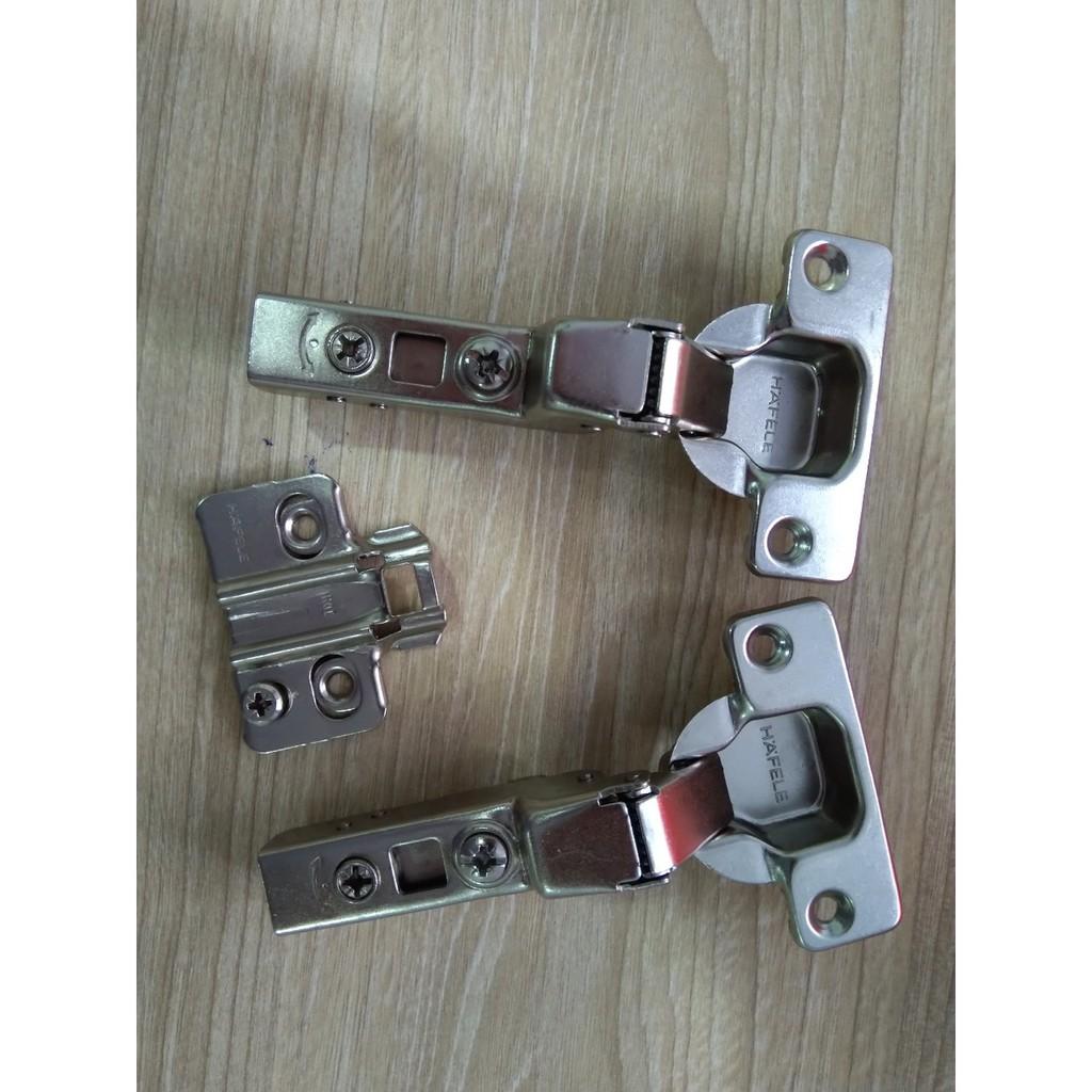 Bản lề giảm chấn Hafele thẳng/ cong ít/ cong nhiều có đế