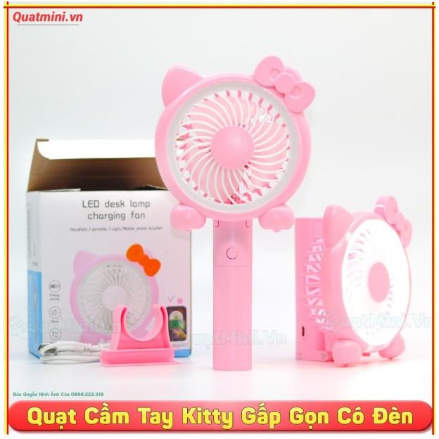 Quạt mini có đèn LED 3 tốc độ mẫu mới