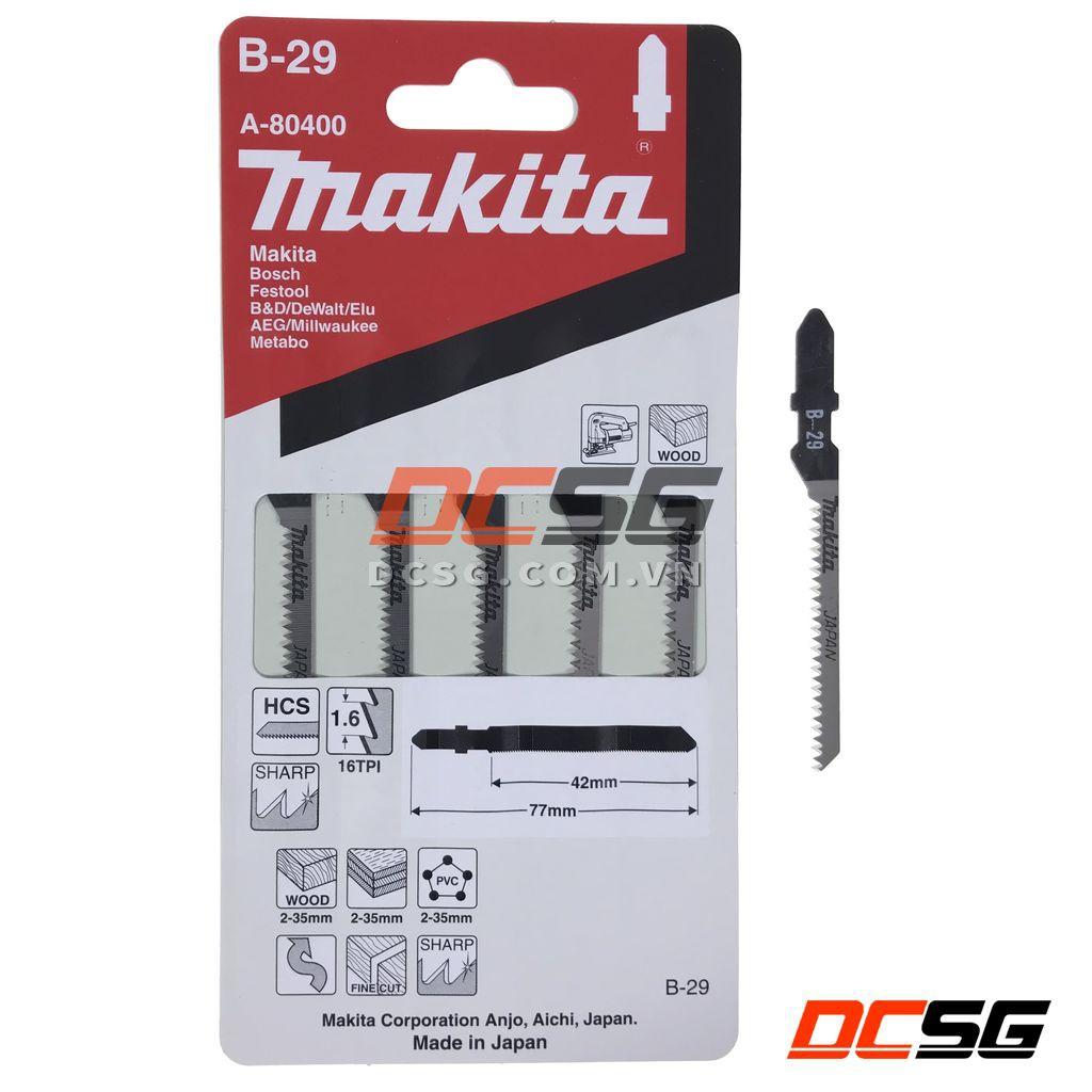 Lưỡi cưa lọng cắt lượn gỗ B-29 Makita A-80400 (01 lưỡi) | DCSG