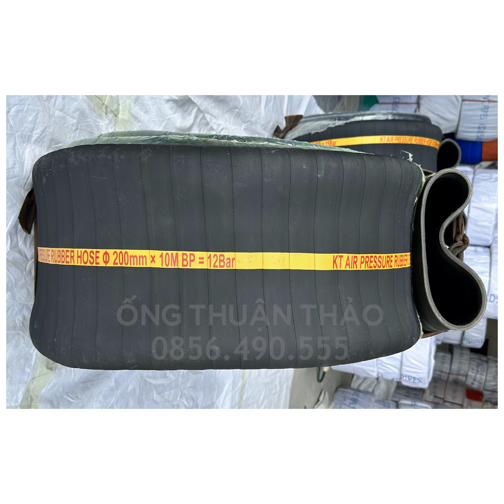 Ống cao su bố vải KT phi 200MM CUỘN 10 MÉT Nhập Khẩu - Ống Chống Phá Chống Nổ THUẬN THẢO