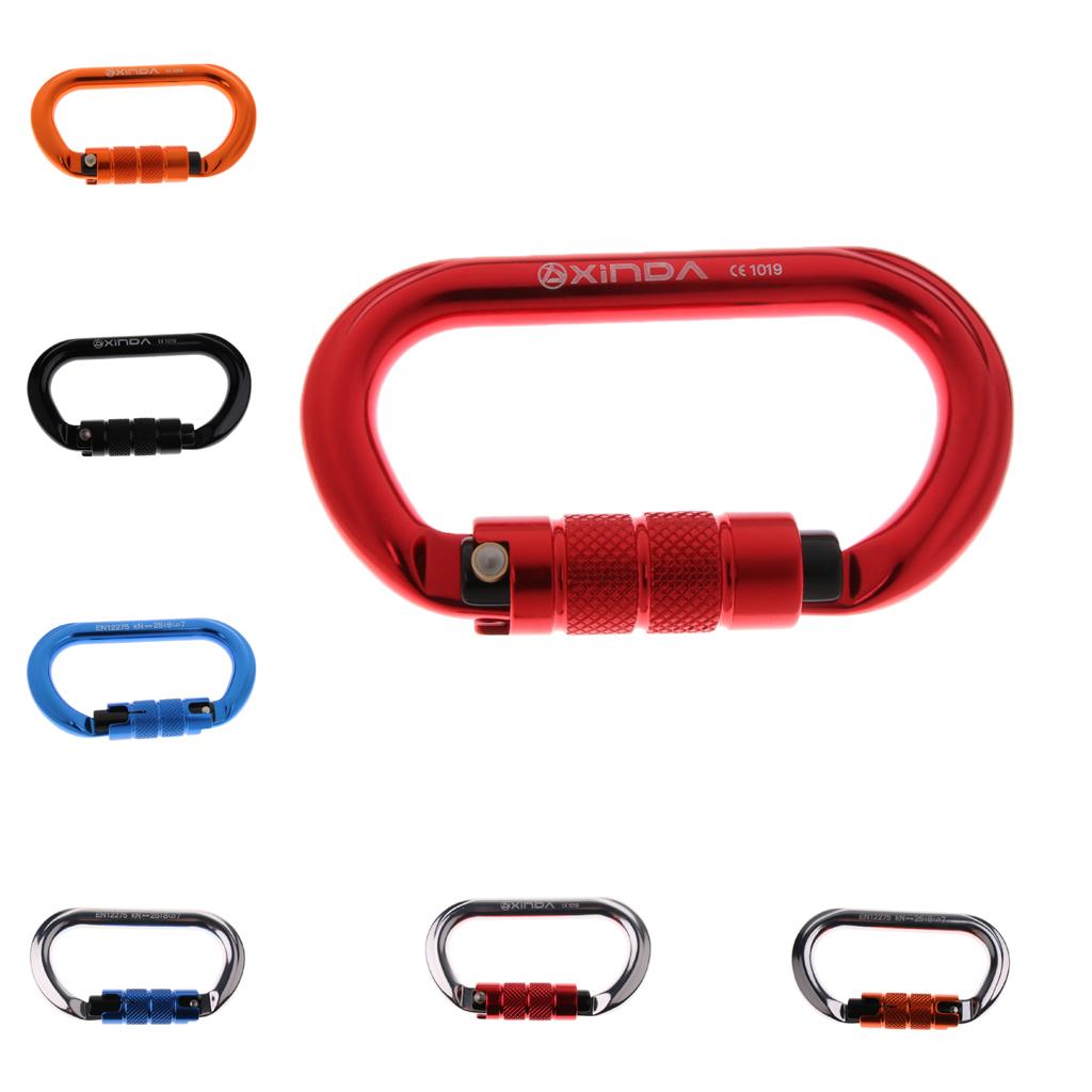 Carabiner Leo Núi Hình Bầu Dục 25KN Nhôm Tự động Khóa Carabiner