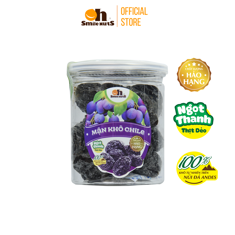 Mận Khô Smile Nuts hộp 315g | Nhập khẩu từ Chile | Chilean Prunes 315g