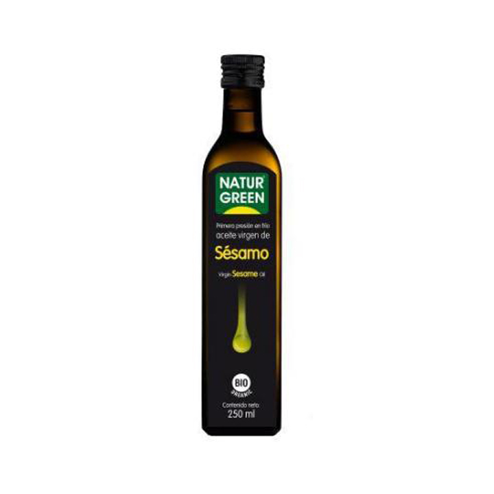 DẦU VỪNG  HỮU CƠ ÉP LẠNH NATUR GREEN 250ml - Organic Cold Pressed Sesame Oil