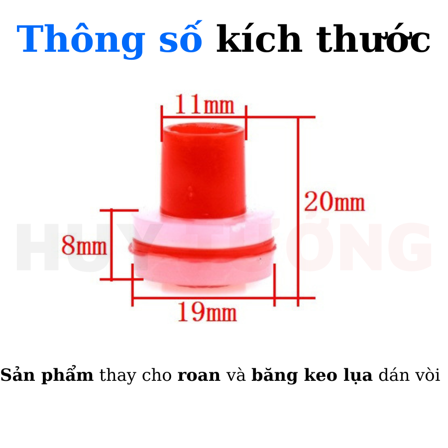 Combo bộ Ron/Roan/Gioăng cao su chống rò rĩ nước - Không mùi, chịu nhiệt