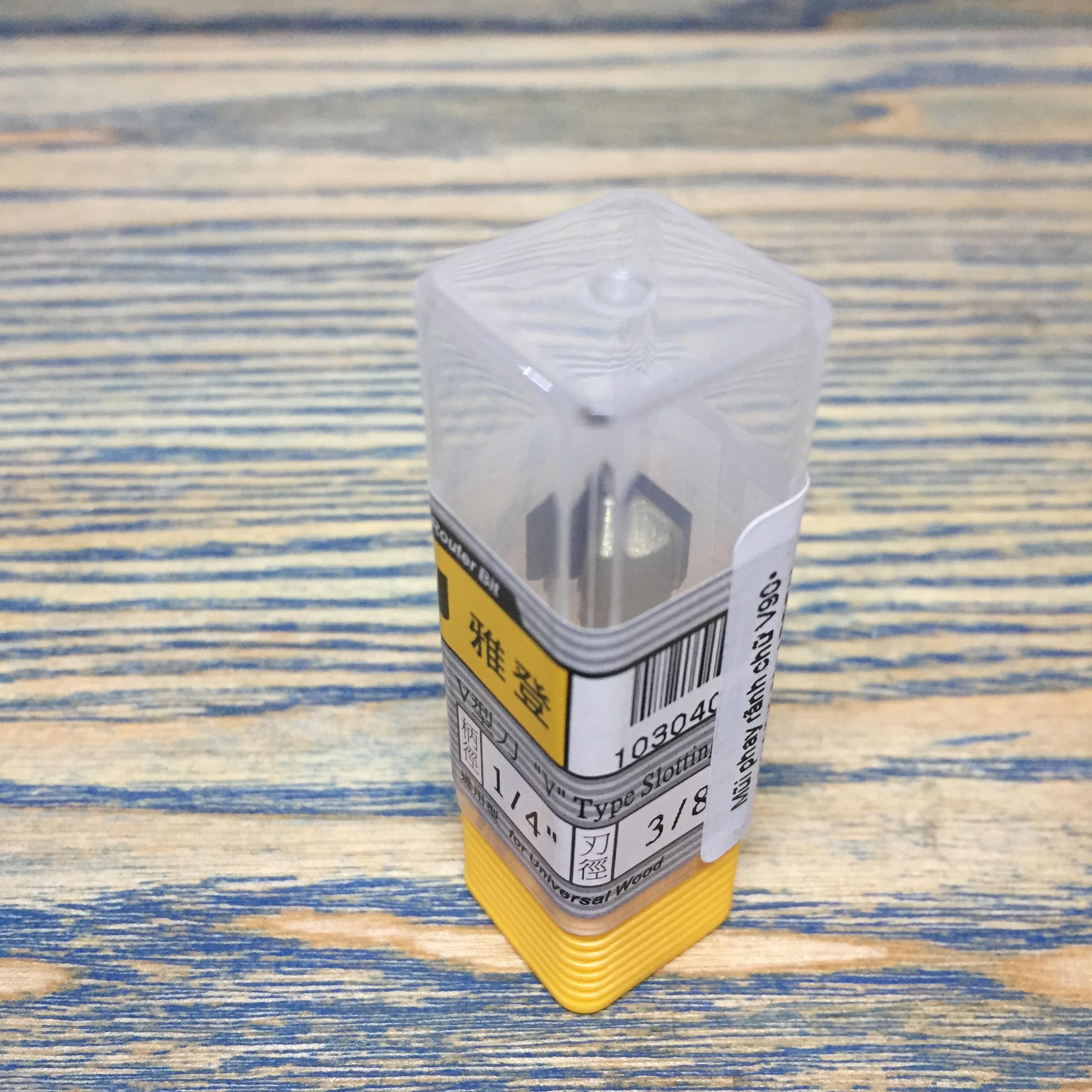 Mũi phay rãnh chữ V 90độ 1/4"x3/8" ARDEN