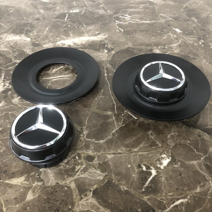 Logo chụp mâm, ốp lazang bánh xe ô tô Maybach BC-1100 - Chất liệu hợp kim nhôm cao cấp