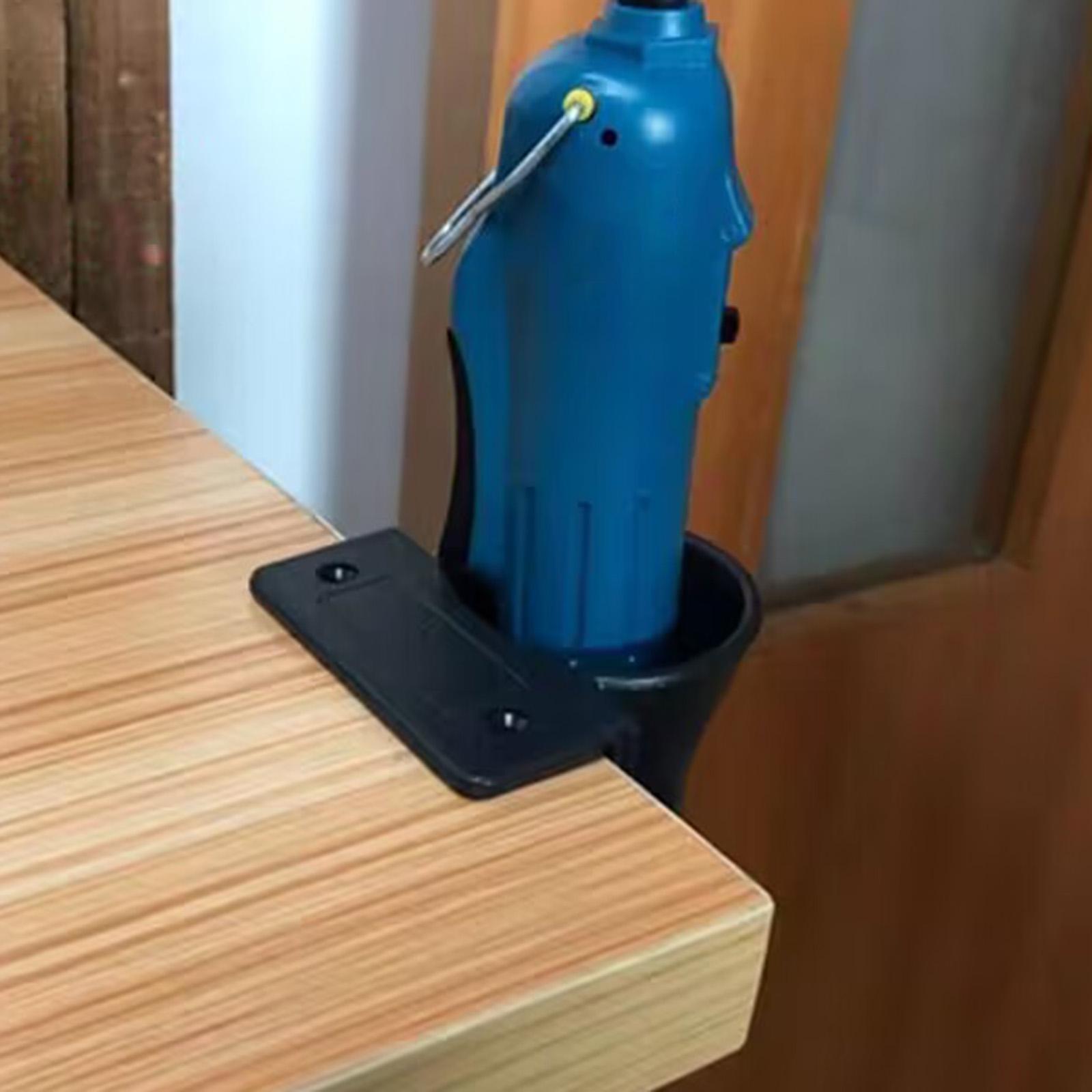Organizer Rack Drill Bit Holder Portable Durable Storage Cup Electric Screwdriver Holder Garden Power Tool Hanger for Garden Desk Garage