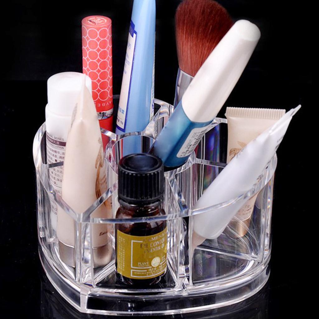 8 Slots Lipstick Holder Display Stand Cosmetic Organizer Makeup Case Holder