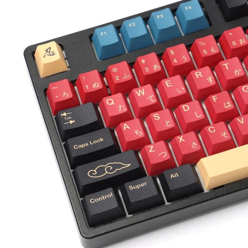 Japanese Samurai 129 Keys PBT Cherry Keycap Phím Lắp Cho Bàn Phím Cơ Keycaps