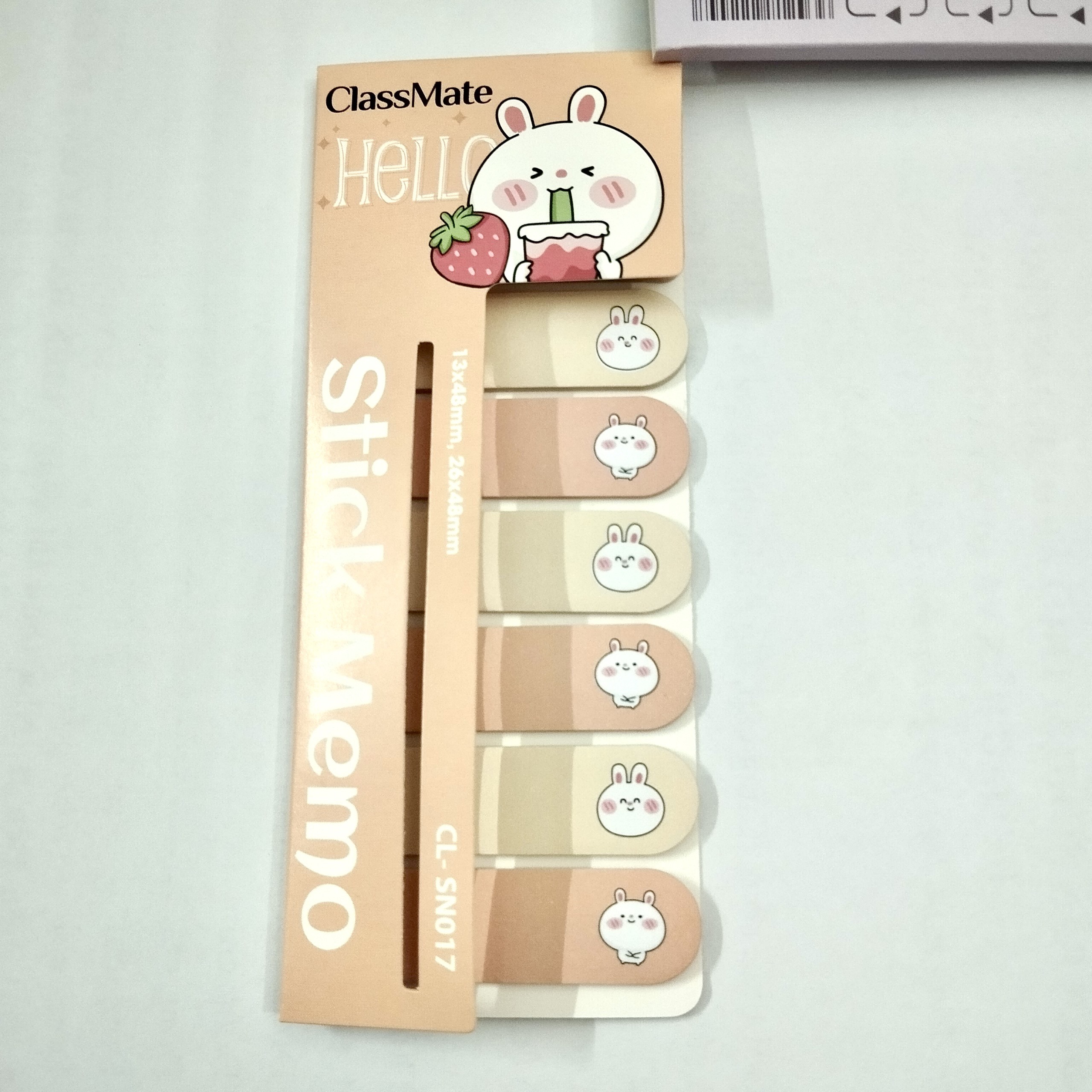 Giấy note ghi chú Classmate Stick Memo CL-SN017 - hình thỏ dễ thương, chia 7 tập/túi