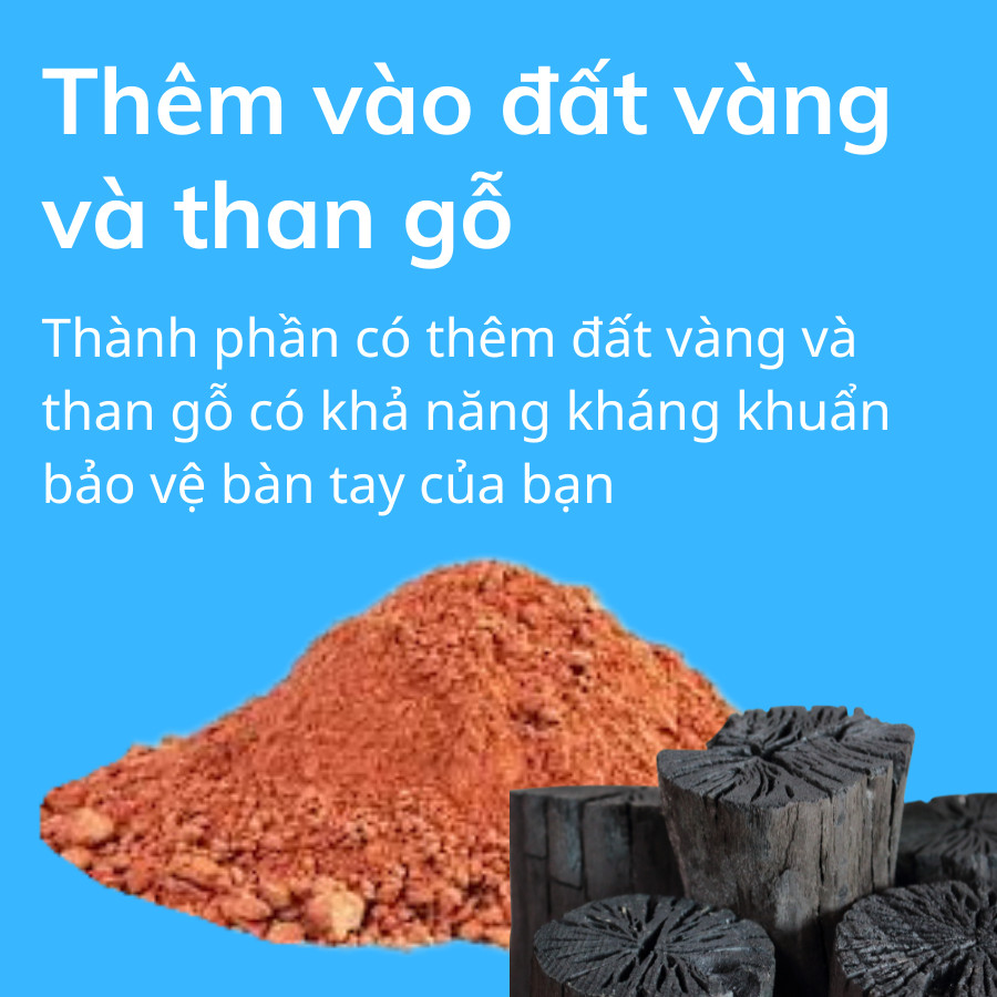 Hàng Tặng Không Bán - 2 Đôi Găng Tay Cao Su Đất Vàng Và Than Gỗ Ruby L