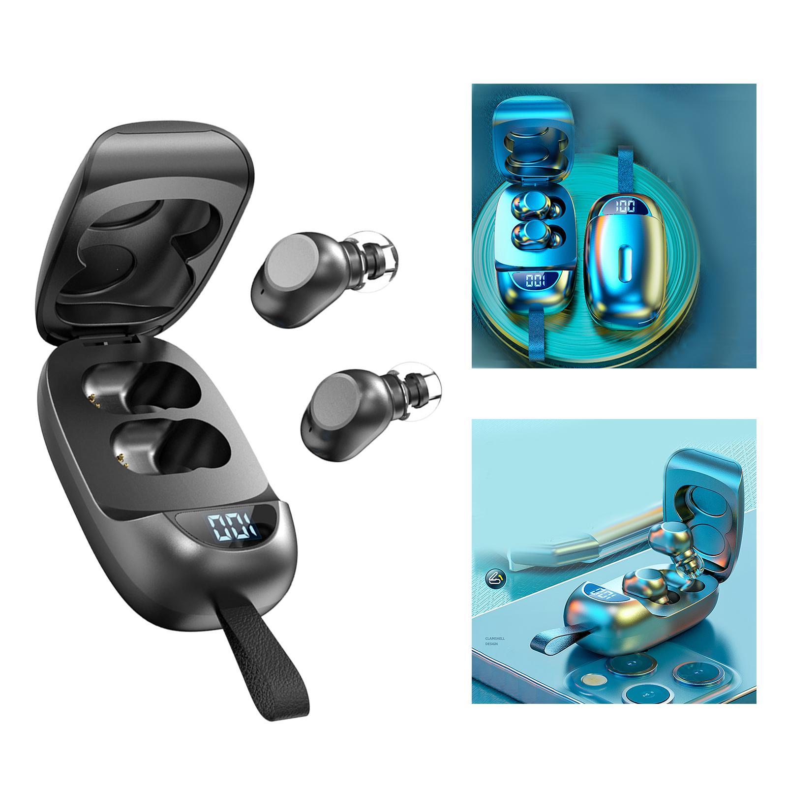 Wireless Bluetooth 5.1 Noise Canceling Stereo Earphones for Mobile Black