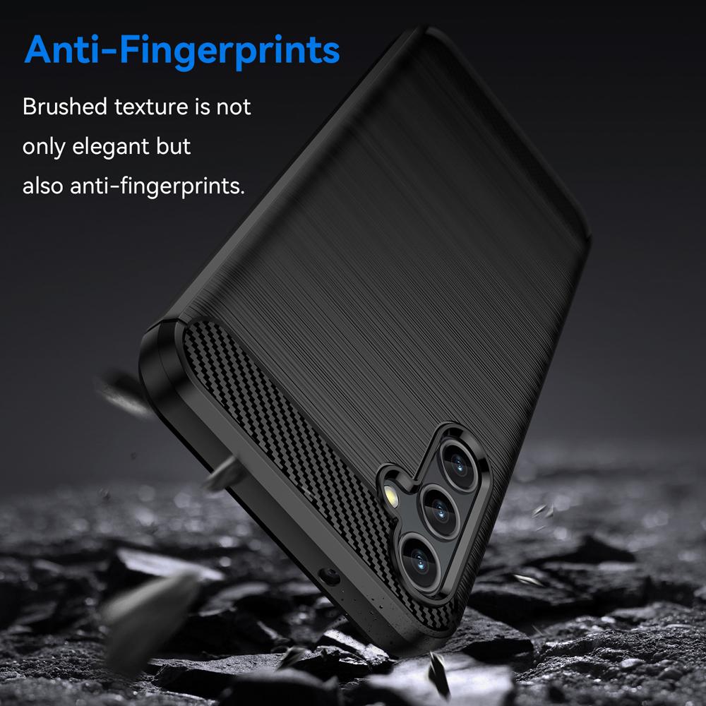 Ốp lưng cho Samsung A14 5G silicone mềm Carbone phay xước chống sốc chống vân tay