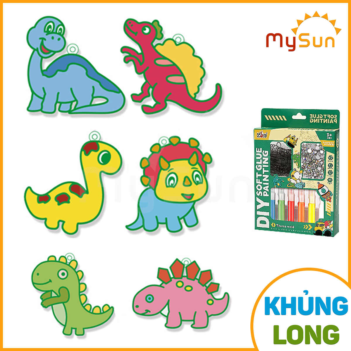 Sticker nổi 3D giá rẻ hoạt hình dễ thương tự làm thiết kế dẻo mini làm móc khóa treo cặp balo, xe máy MySun