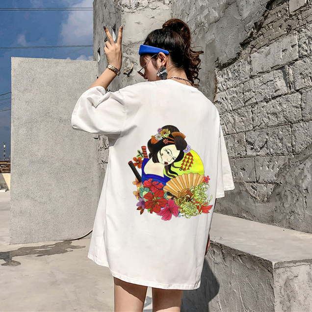Áo thun Geisha Nhật cotton ngắn tay nam nữ