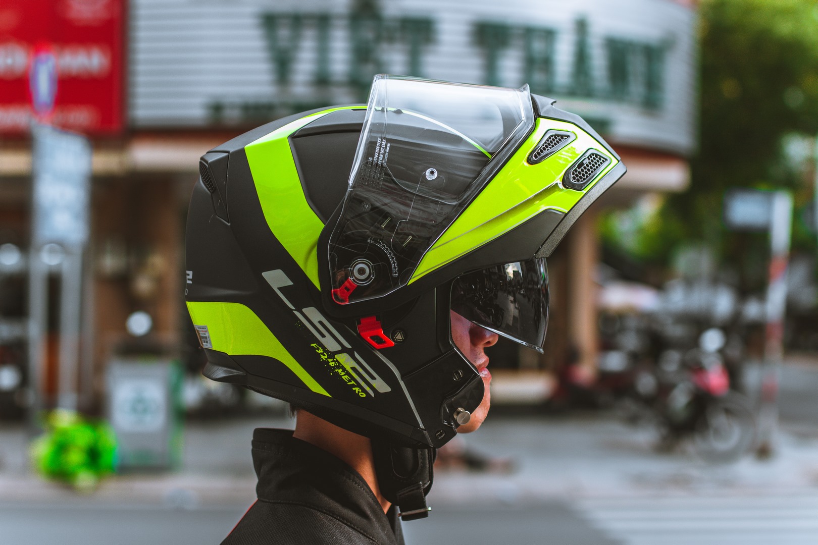 Mũ Bảo Hiểm Fullface Lật Hàm LS2 FF324 Metro