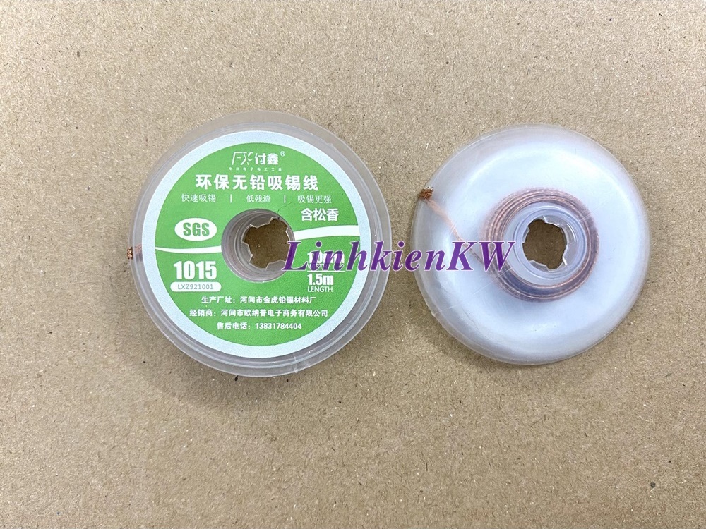 Cuộn dây hút thiếc SGS 1015 1mm, dài 1,5m .Mới 100%