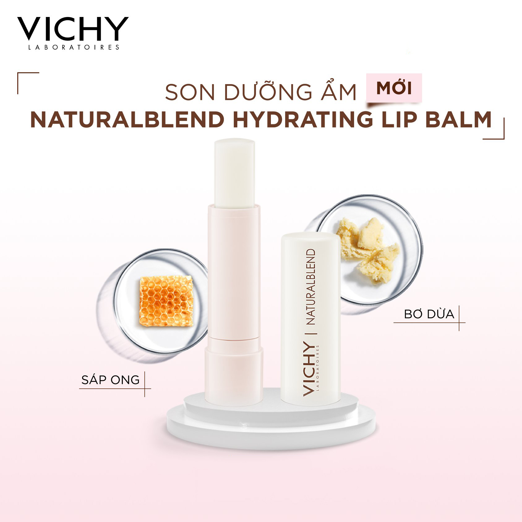 Son Dưỡng Ẩm Không Màu Vichy Naturallblend Hydrating Lip Balm 4.5g