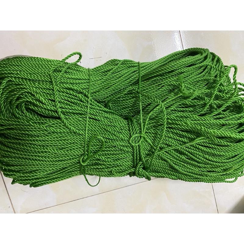 1 Mét dây cước màu xanh loại 3mm dây buộc dàn leo, dây Đan lưới, dây nông nghiệp dai bền