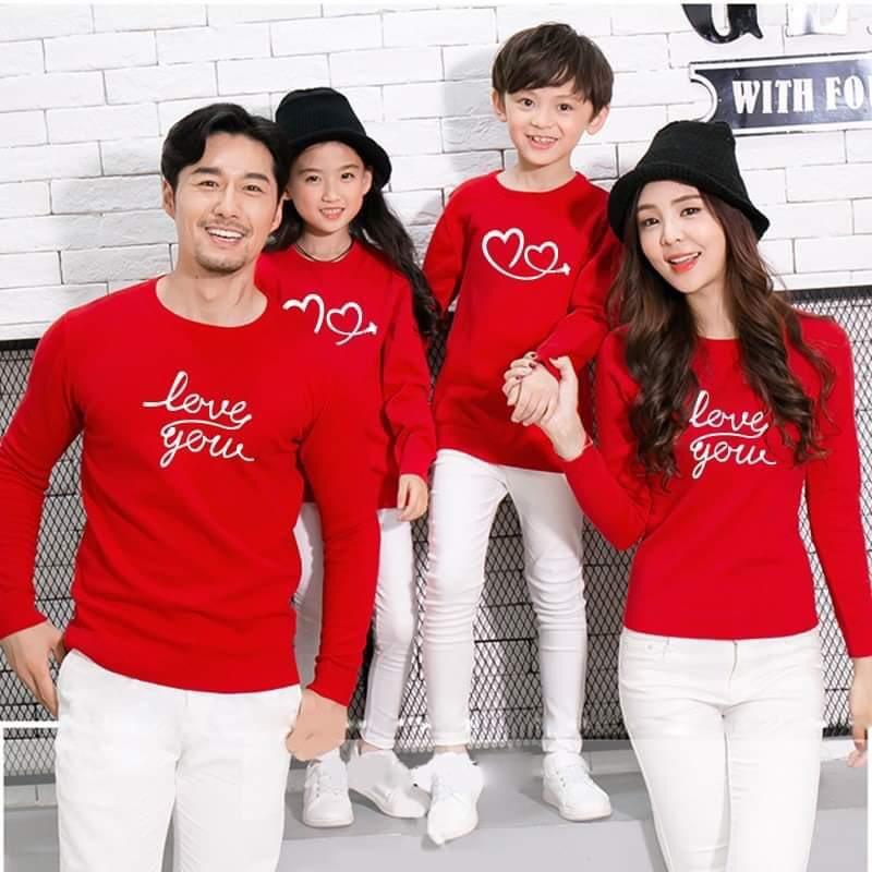 ÁO NHÓM, GIA ĐÌNH Thu đông - LOVE YOU