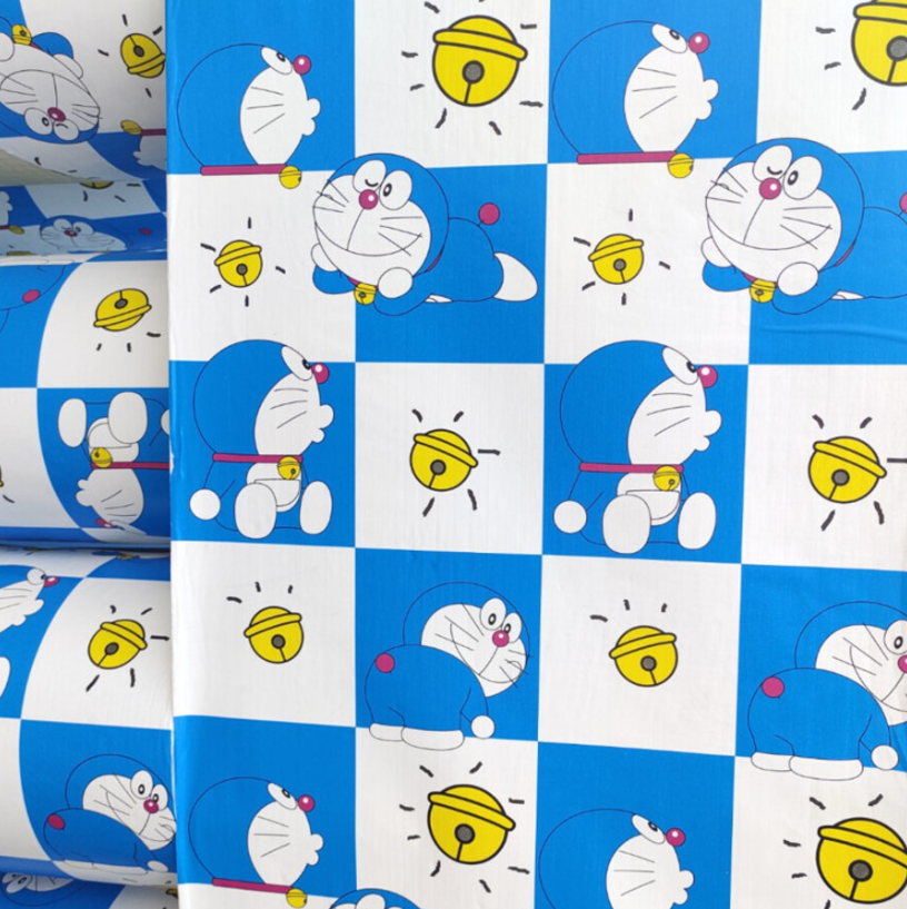 Combo 10 mét giấy dán tường, decal dán tường trang trí nhà cửa MON Ô TRẮNG XANH khổ 45cm