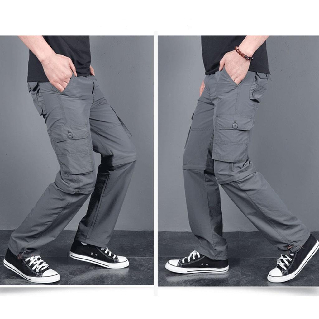 Quần Thể Thao Tháo Ống Jogger Nam US ARMY Vải Gió, Dáng Thể Thao, Bo Ống Trẻ Trung, Lưng Chun Thoải Mái Hàng Chính Hãng