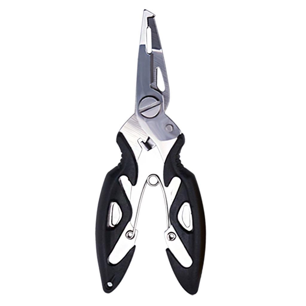 Stainless Steel Secure Fishing Plier   Tool Black