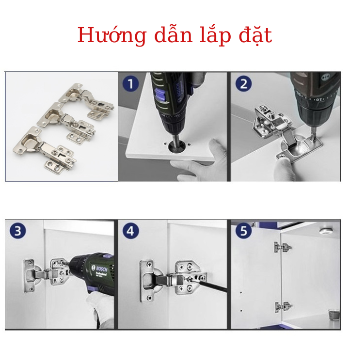 Bản lề bật Bản lề tủ bếp Nguyên Việt cao cấp chuyên dùng trong tủ bếp tủ quần áo