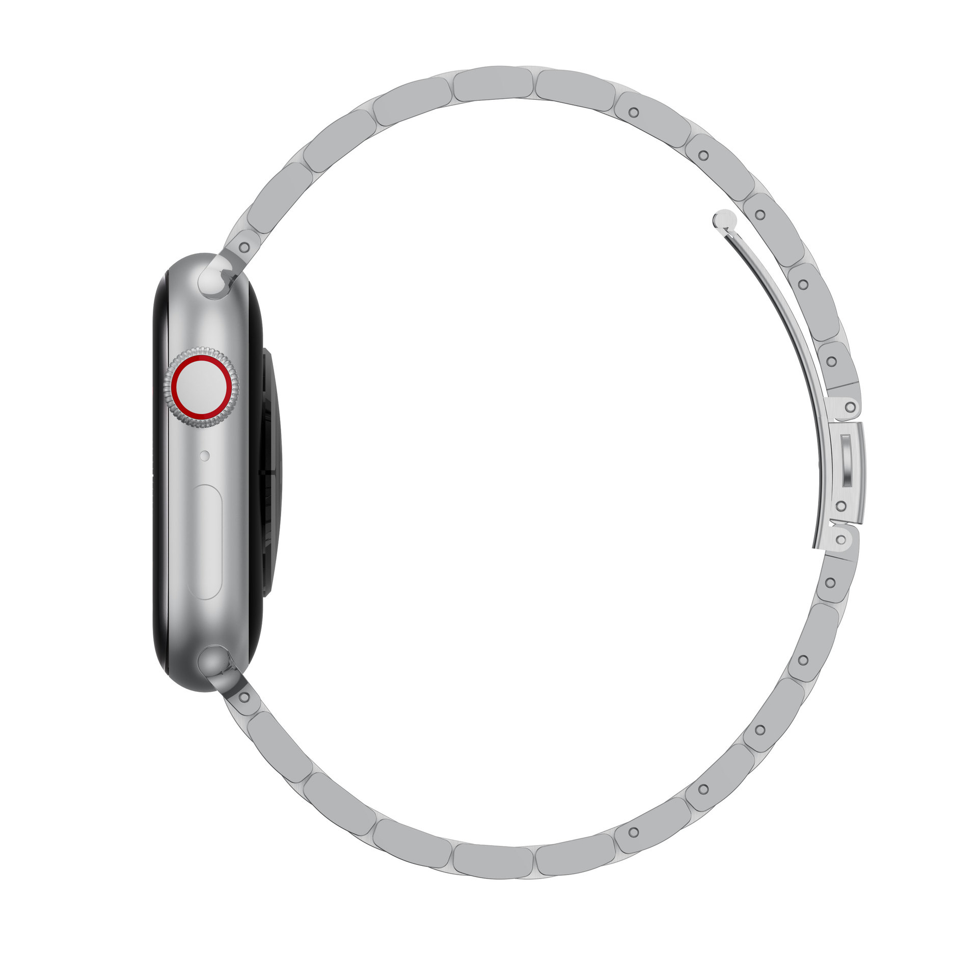 Dây Thép Steel Simple cho Apple Watch Series 4/5/6/7/8/9/SE2/10 &amp; Apple Watch Ultra 1/2 Size 40/41/42/44/45/46/49mm - Hàng Chính Hãng